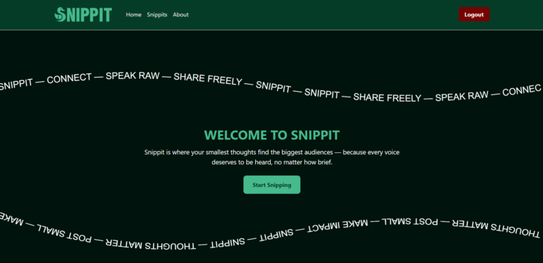 Snippit Web App